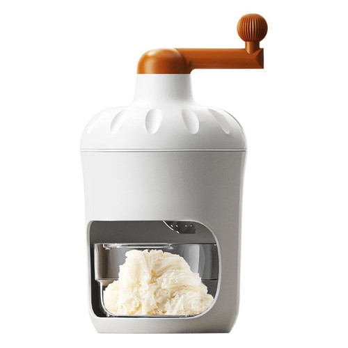 Hand crank ice - hand, shaver