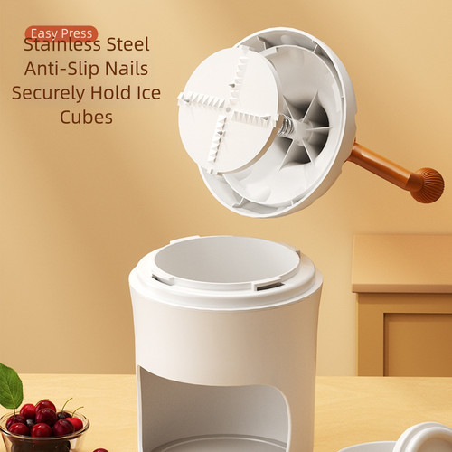 Hand crank ice shaver machine - hand,
